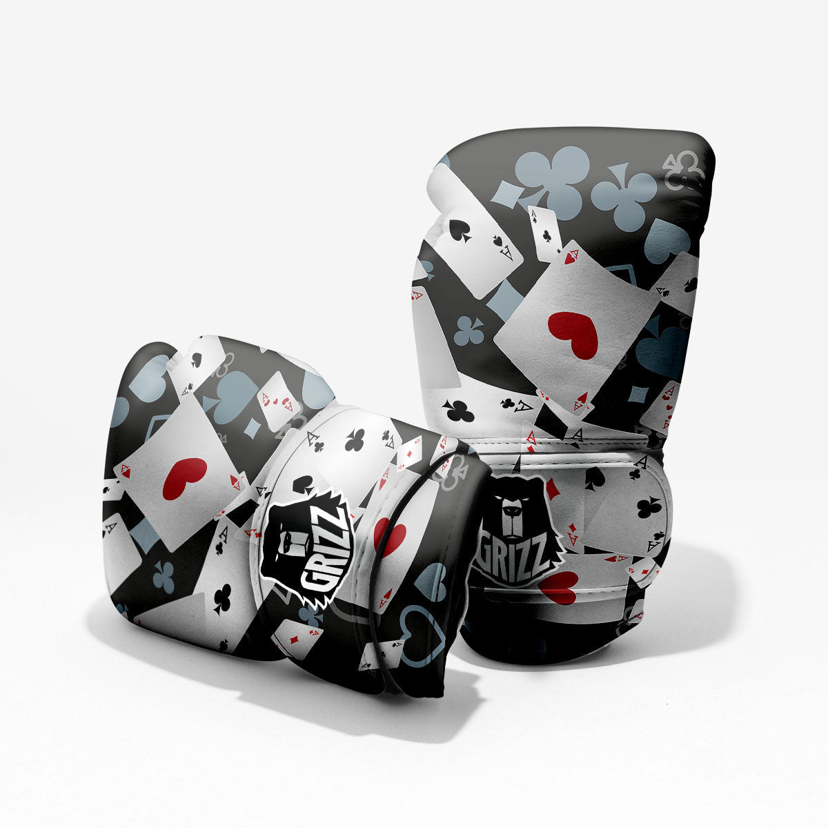 Casino Card Falling Print Pro Boxing Glove