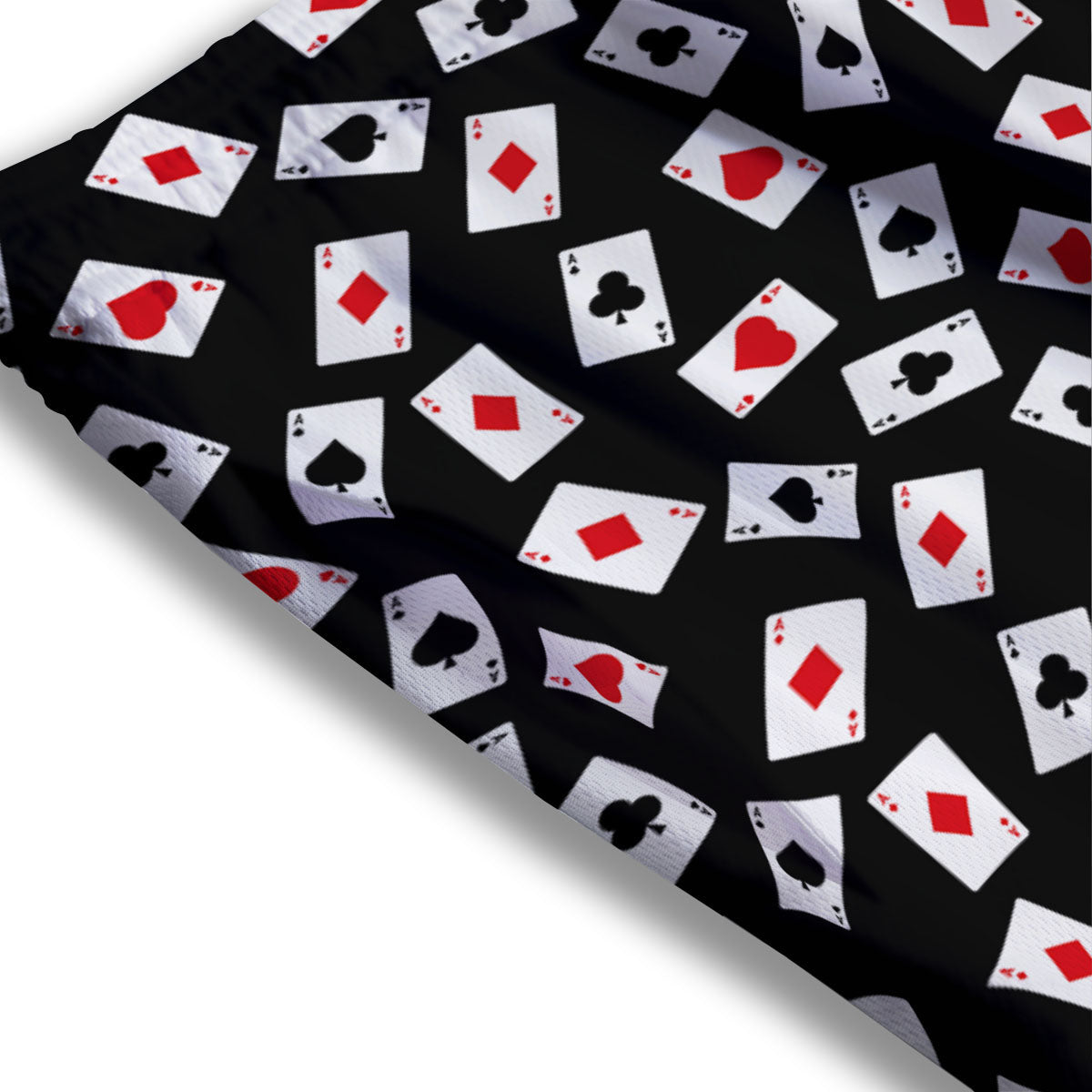 Dolphin And Waves Print Pattern Mesh Shorts