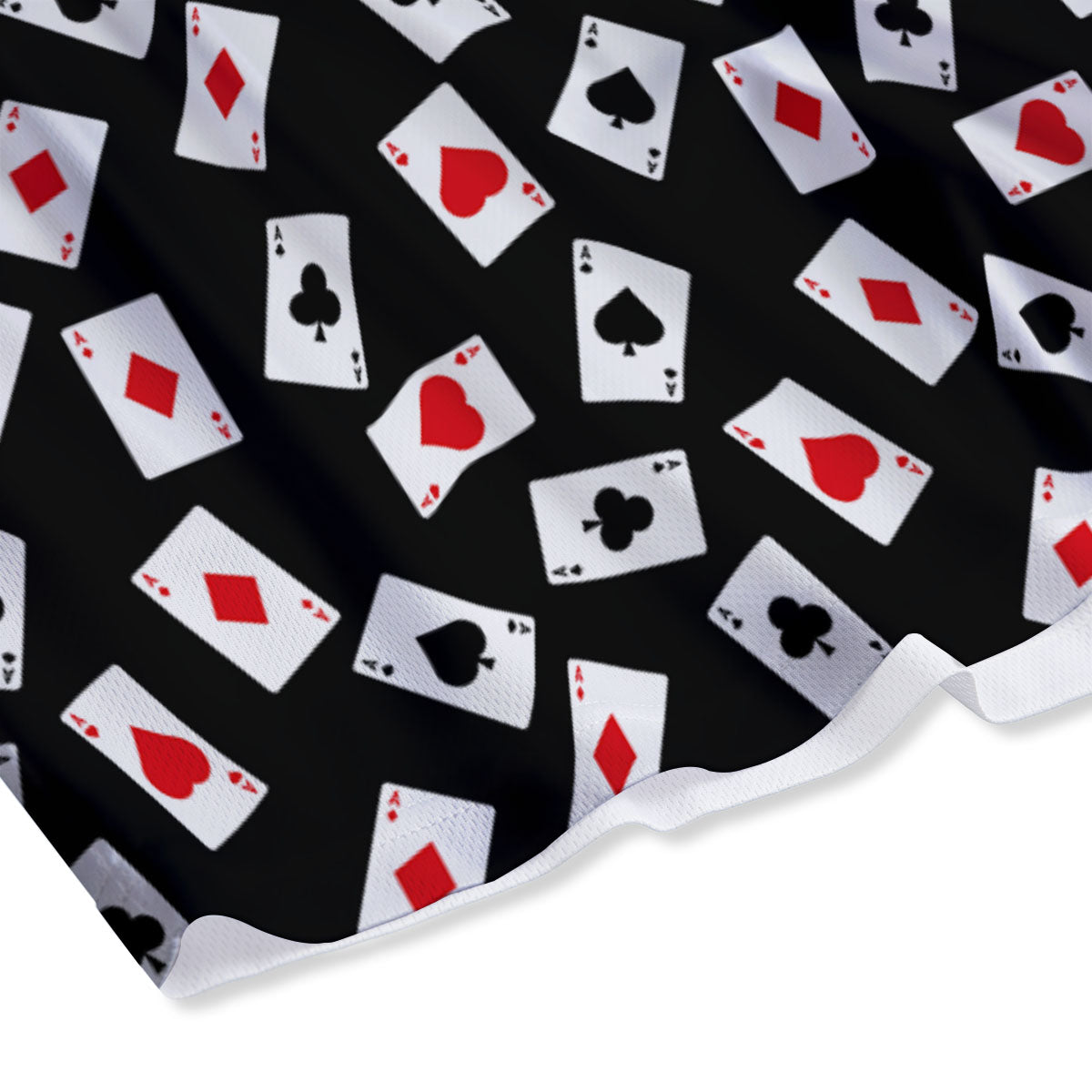 Dolphin And Waves Print Pattern Mesh Shorts