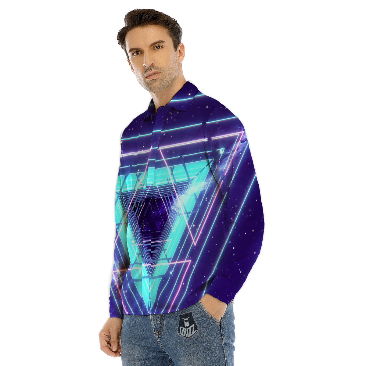 Casino Card Suits Red Black Print Pattern Men's Dress Shirts-grizzshop