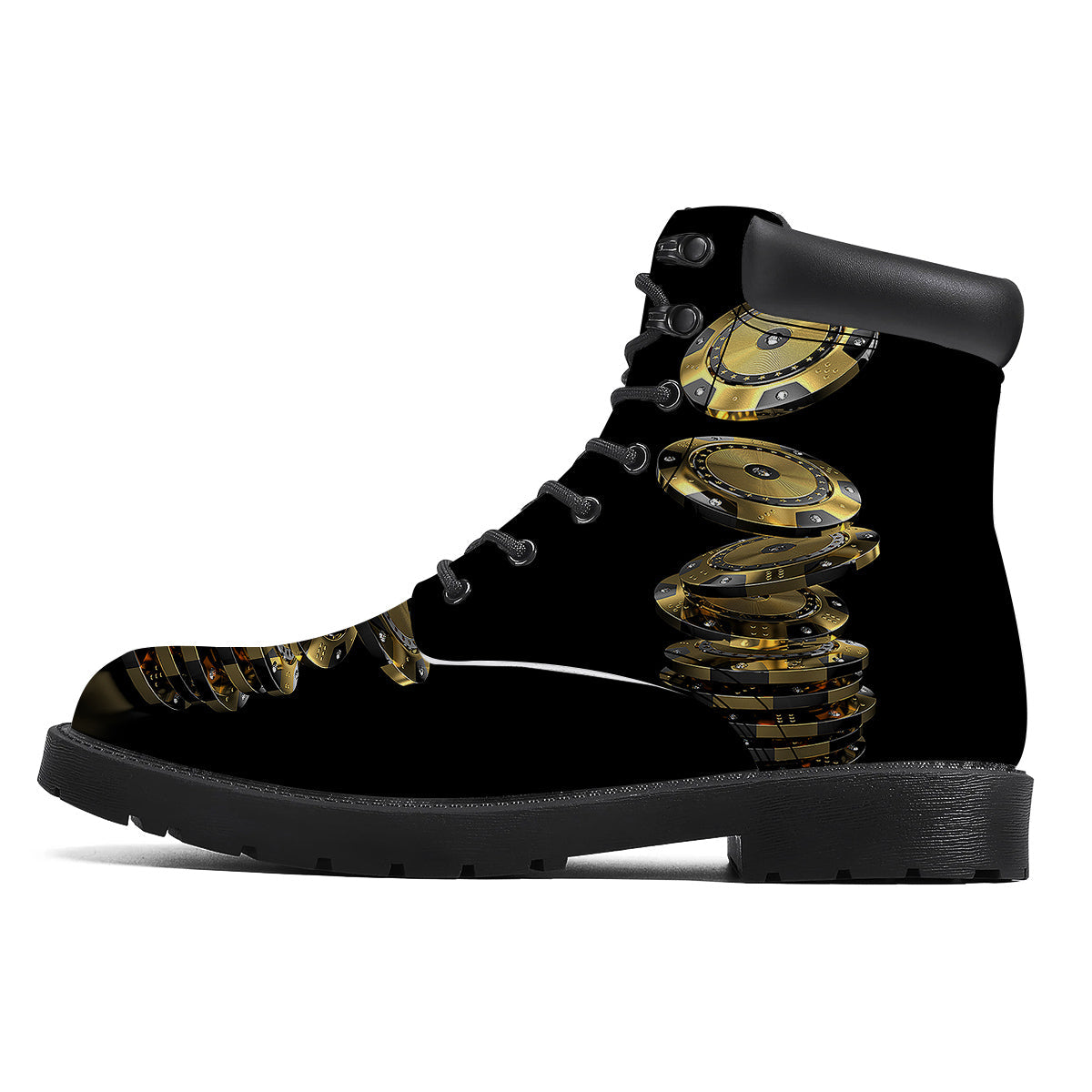 Casino Chips Poker Print Boots-grizzshop