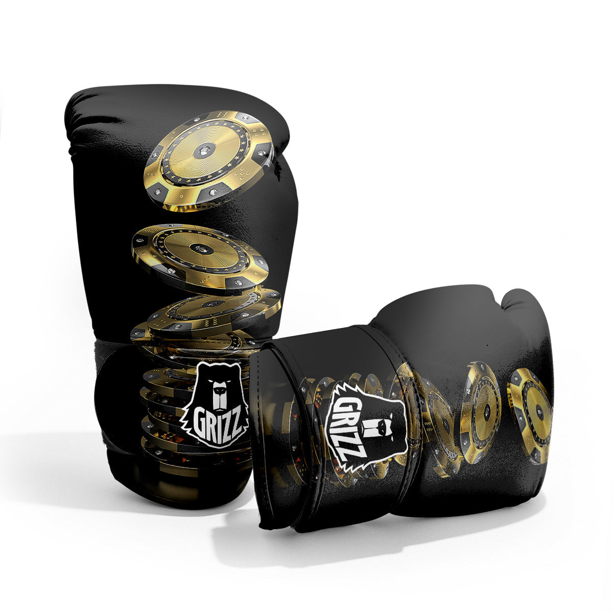 Casino Chips Poker Print Pro Boxing Glove