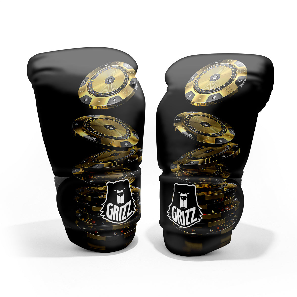 Casino Chips Poker Print Pro Boxing Glove