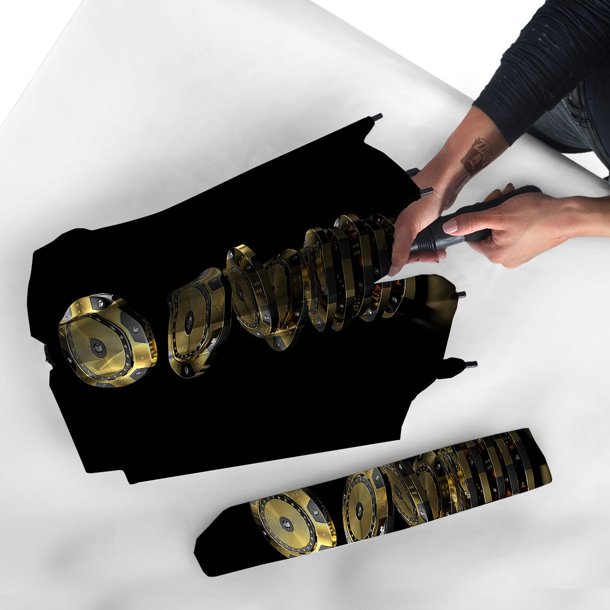 Casino Chips Poker Print Umbrella-grizzshop