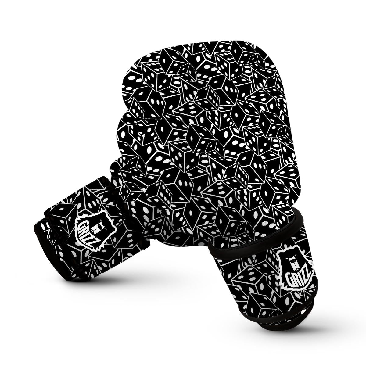 Casino Dice Print Pattern Boxing Gloves-grizzshop
