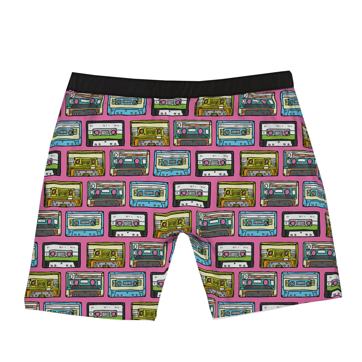 Cassette Drawing Print Pattern Boxer Briefs-grizzshop