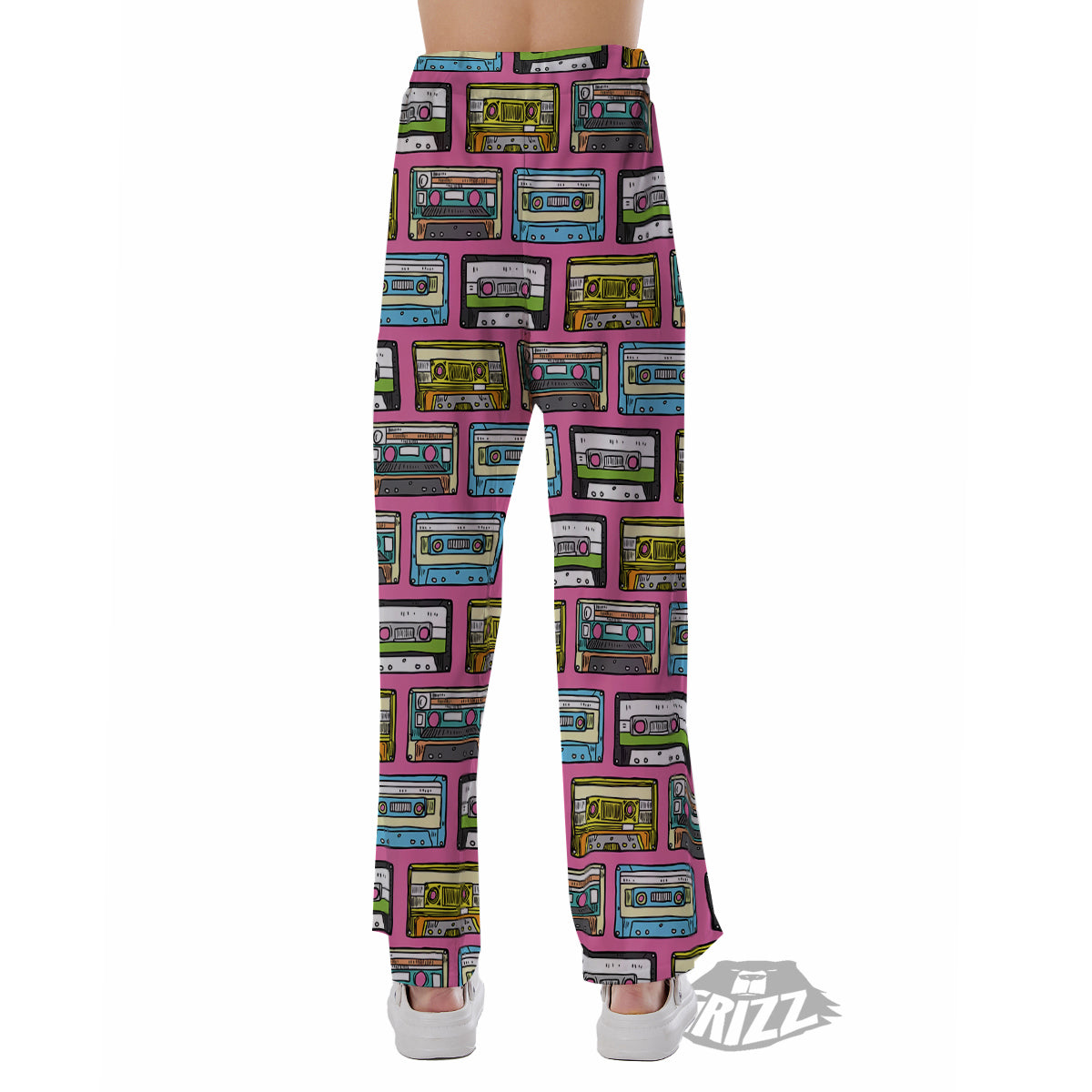 Cassette Drawing Print Pattern Pajama Pants-grizzshop