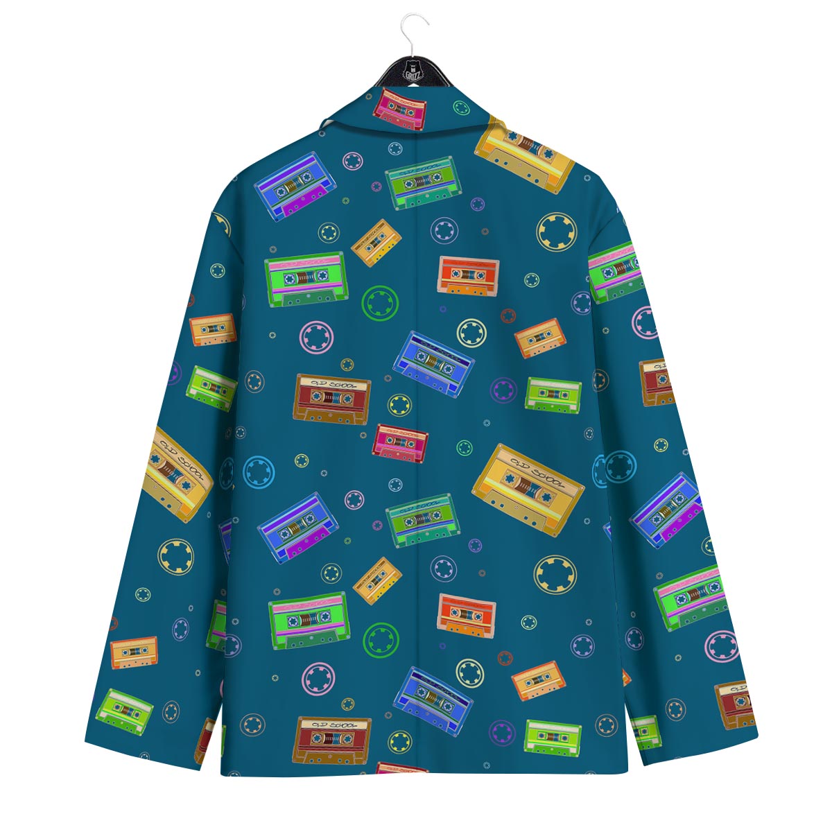 Cassette Tape Retro Print Pattern Men's Sport Coat-grizzshop