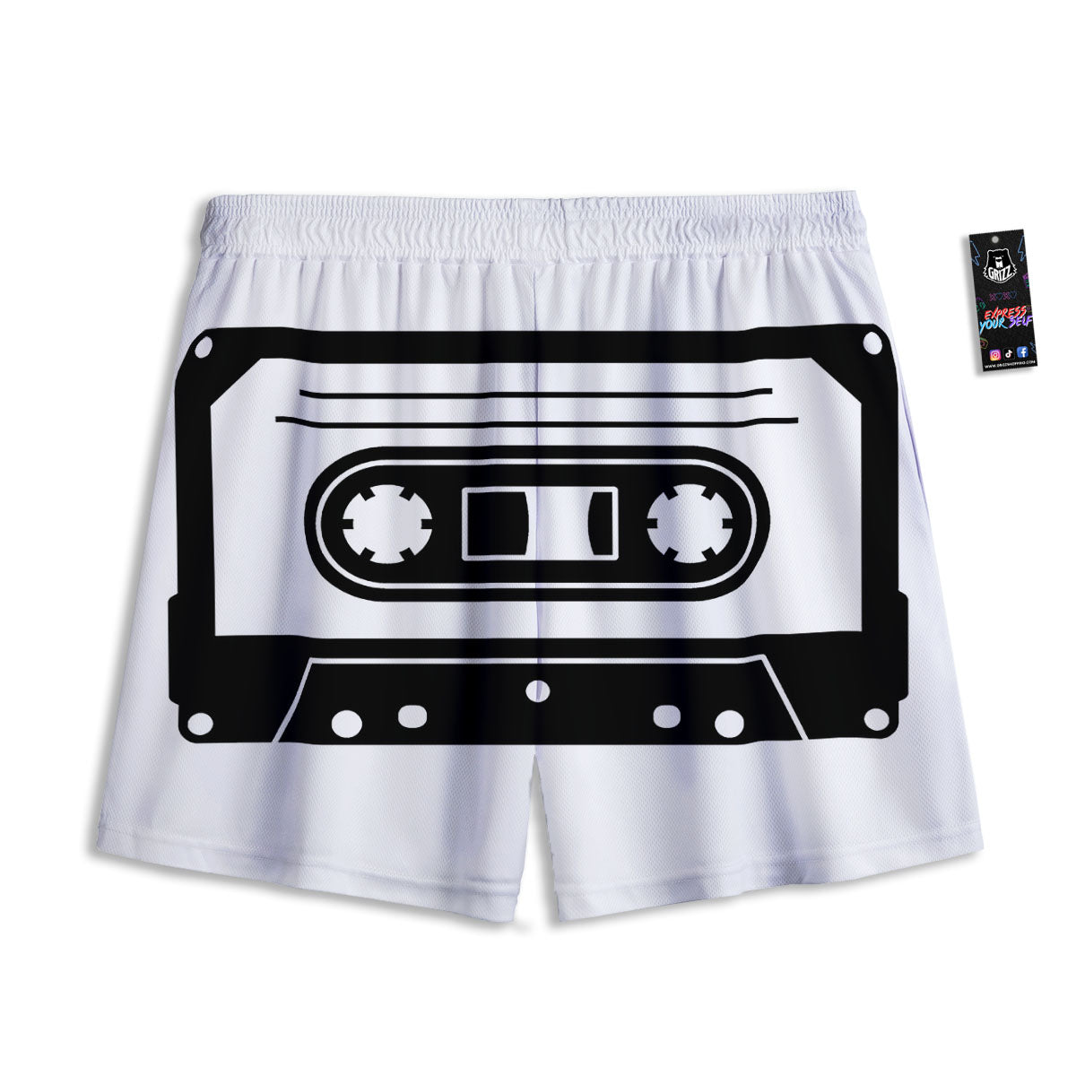 Dolphins In Ocean Print Pattern Mesh Shorts