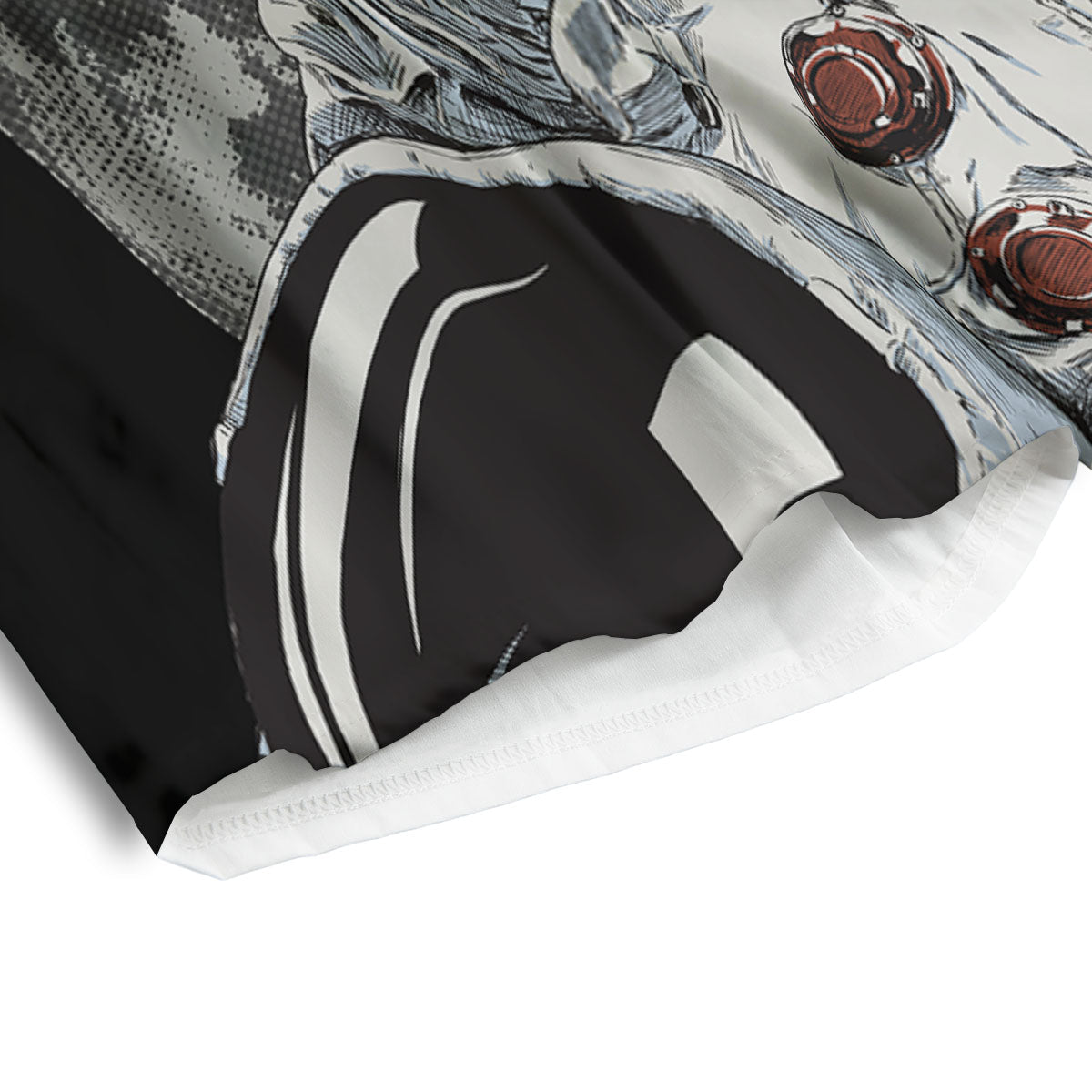 Cat American Astronaut On The Moon Print Men's Athletic Shorts-grizzshop