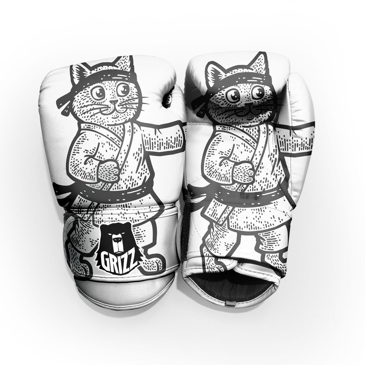Cat Karate Print Pro Boxing Glove