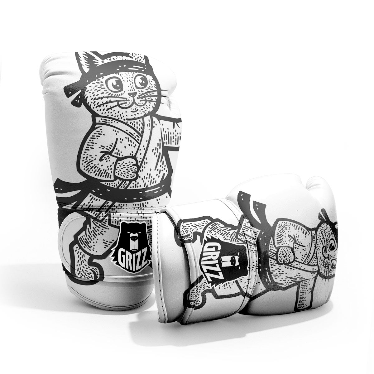 Cat Karate Print Pro Boxing Glove