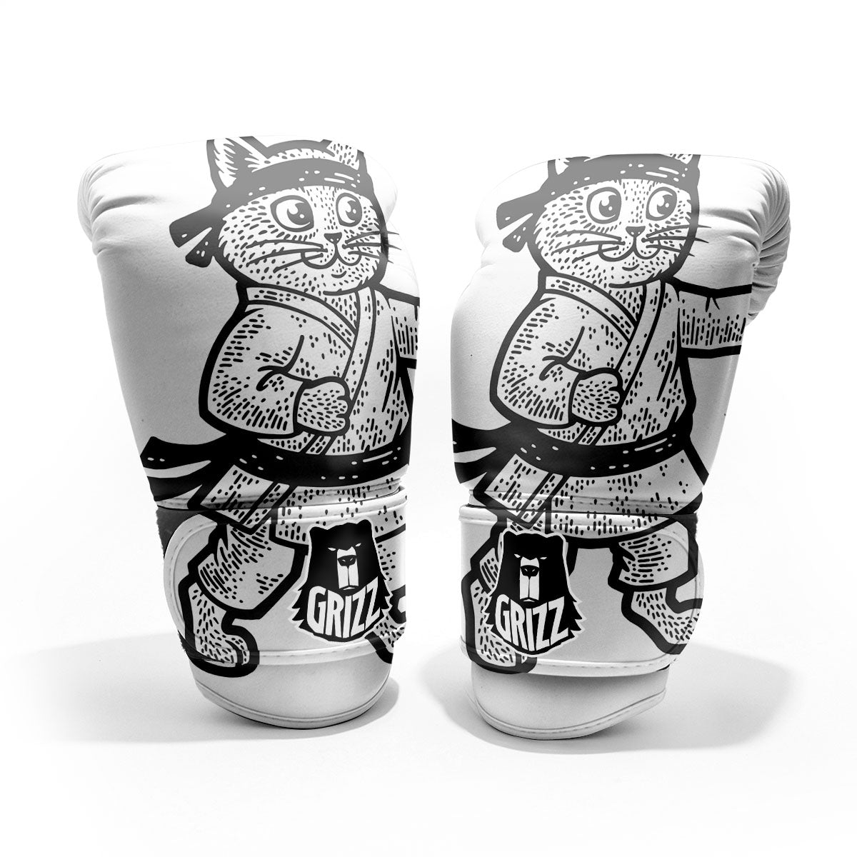 Cat Karate Print Pro Boxing Glove