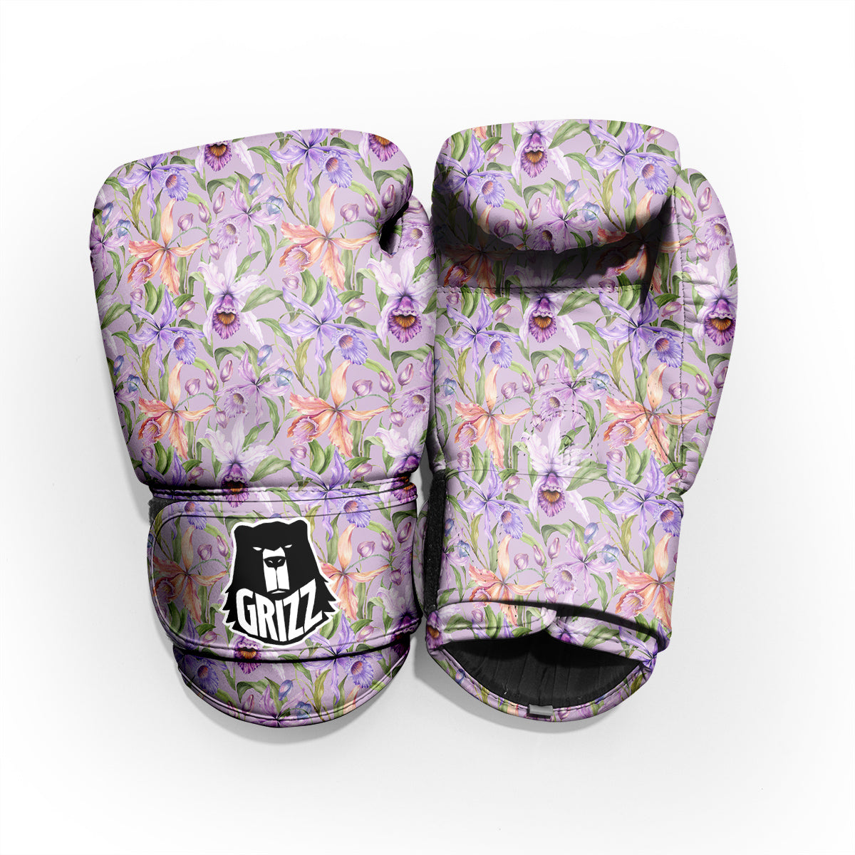 Cattleya Colorful Watercolor Print Pro Boxing Glove