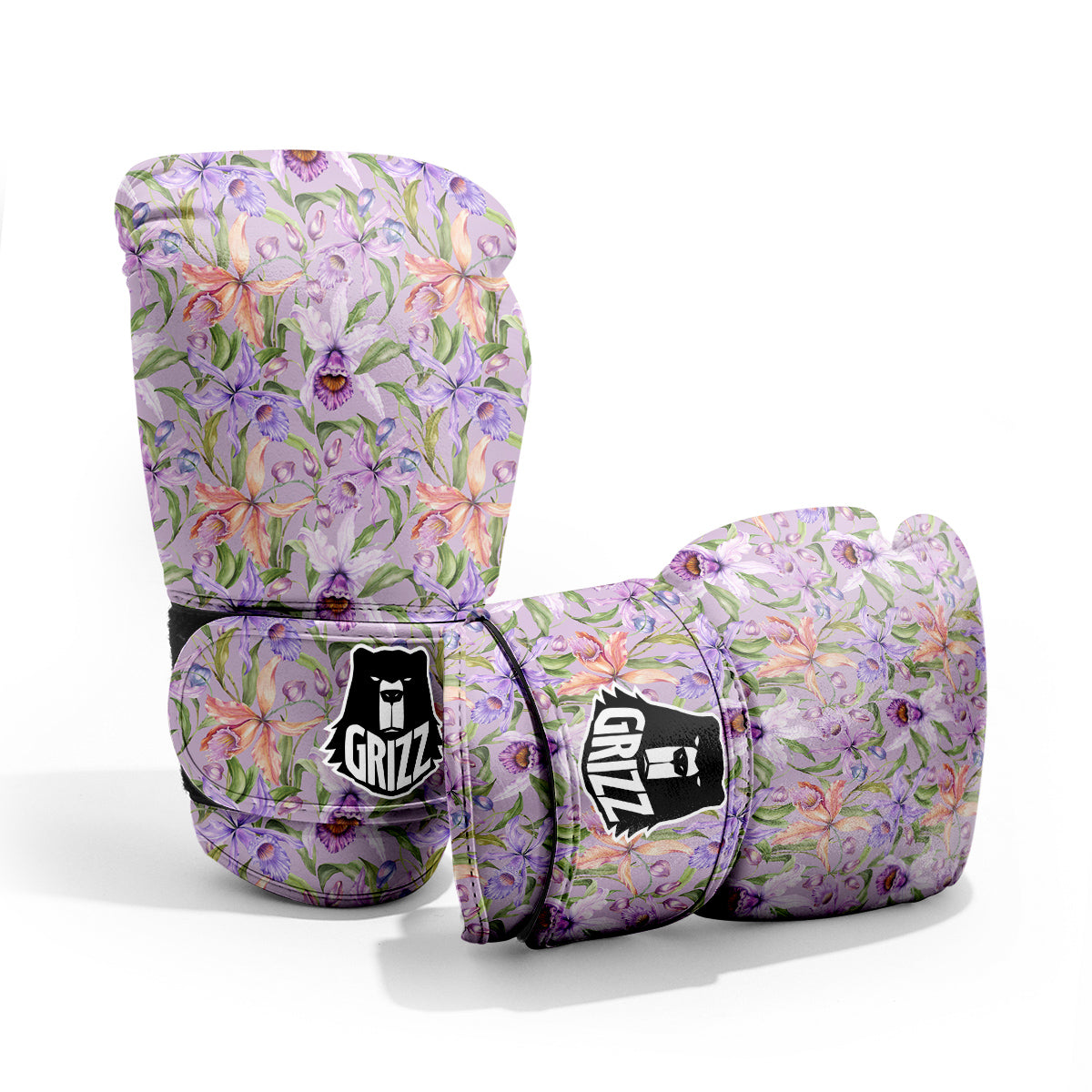 Cattleya Colorful Watercolor Print Pro Boxing Glove