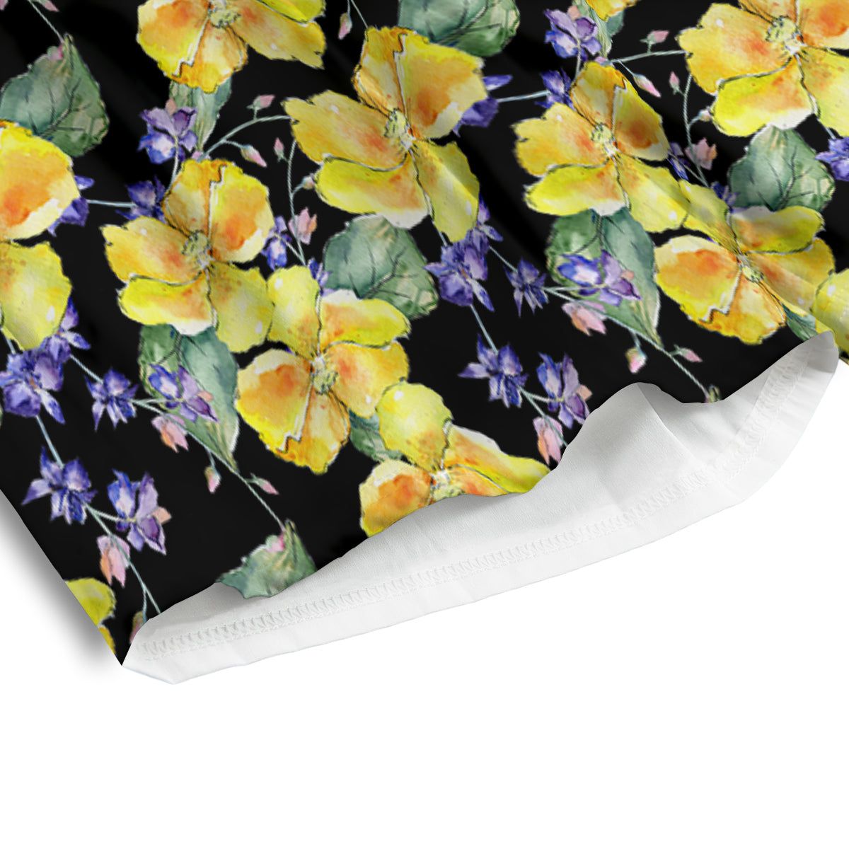 Cattleya Watercolor Print Pattern Men's Athletic Shorts