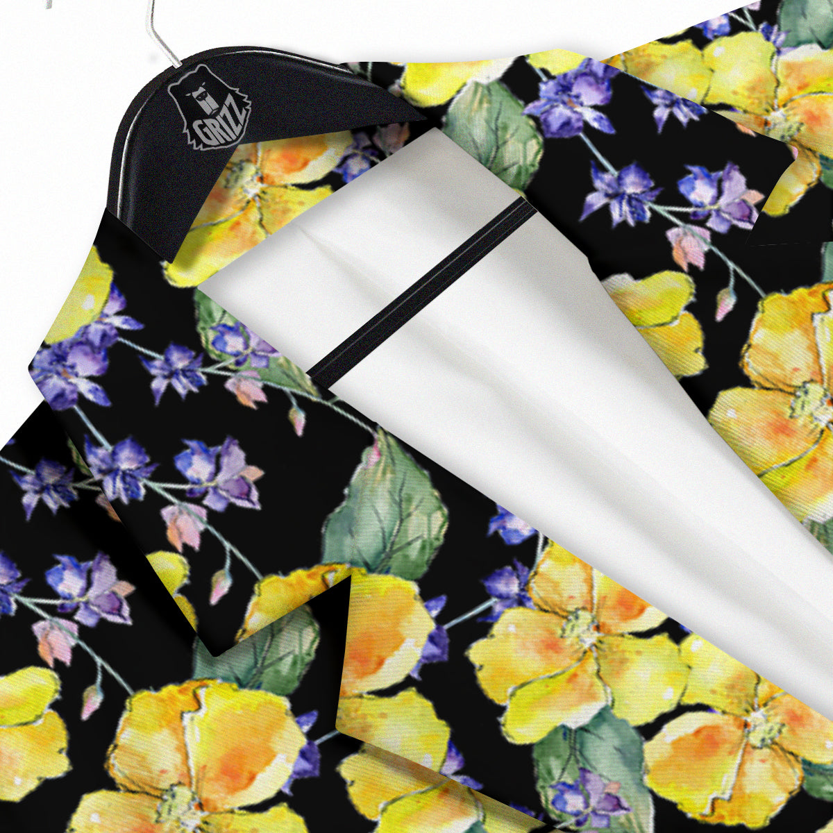 Cattleya Watercolor Print Pattern Men's Sport Coat-grizzshop