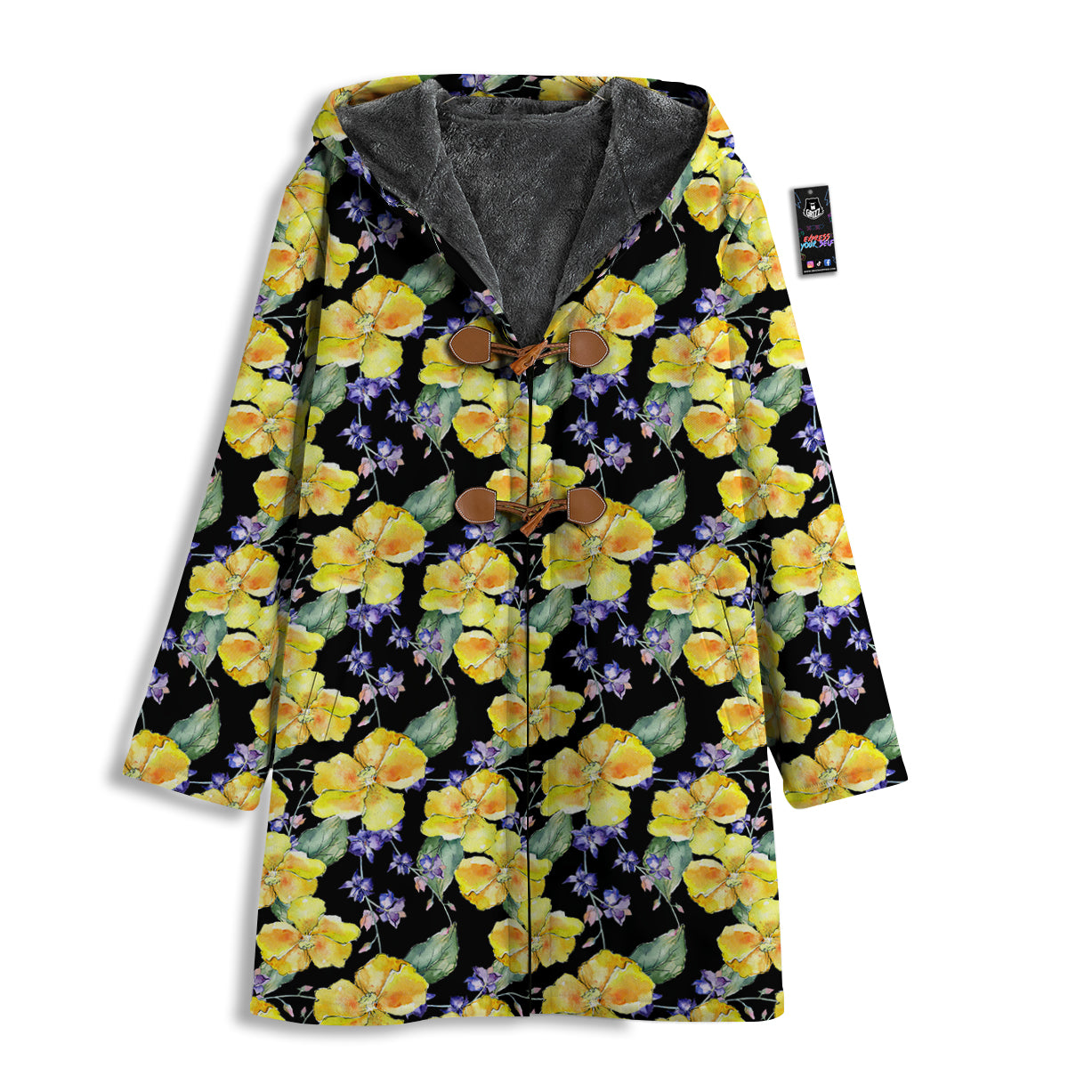 Cattleya Watercolor Print Pattern Men's Windbreaker Jacket-grizzshop