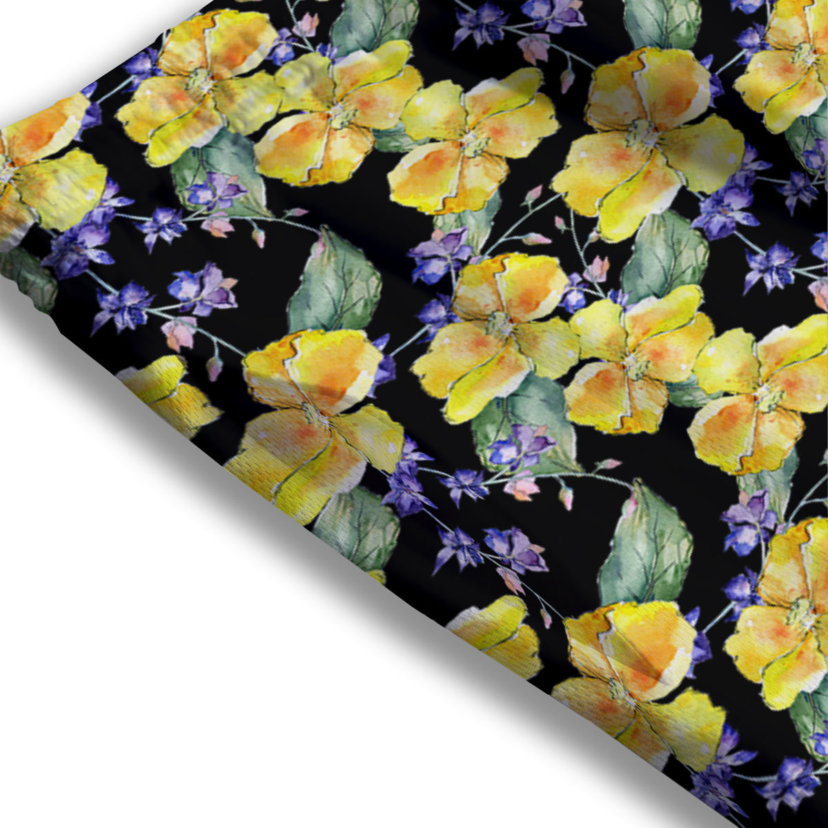 Cattleya Watercolor Print Pattern Mesh Shorts