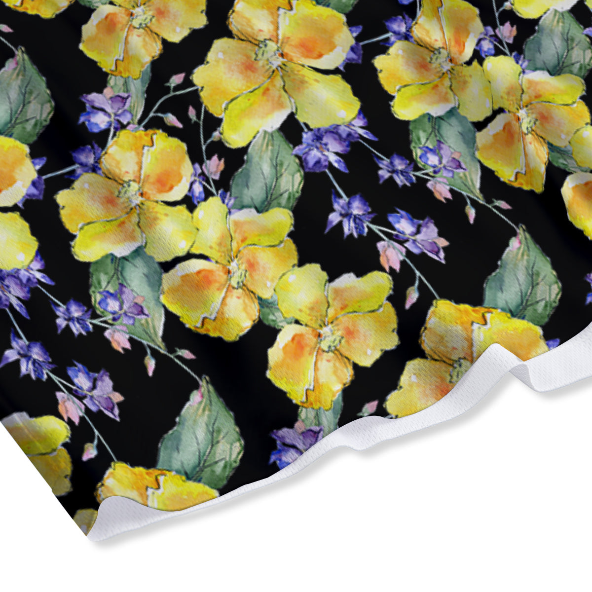 Cattleya Watercolor Print Pattern Mesh Shorts