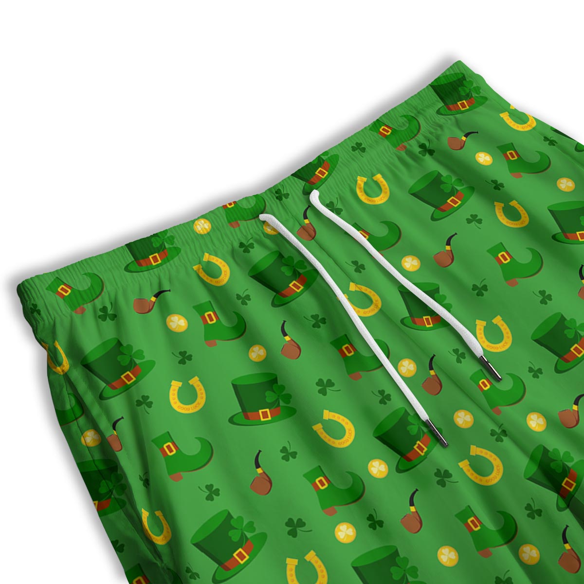 Celebration Saint Patrick's Day Print Pattern Men's Athletic Shorts