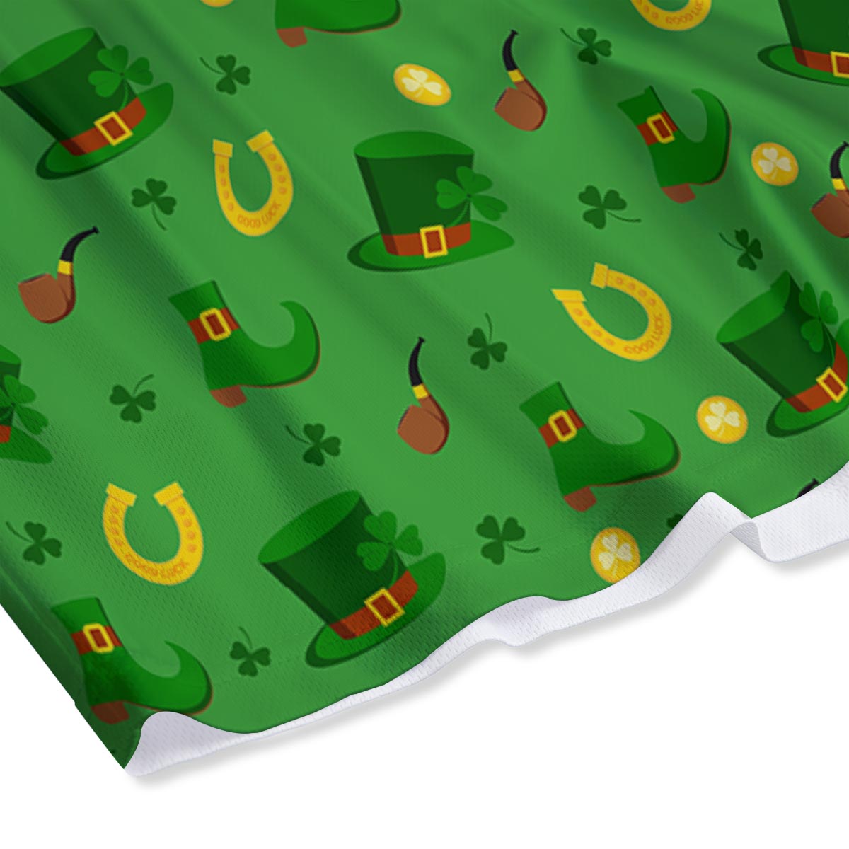 Celebration Saint Patrick's Day Print Pattern Mesh Shorts