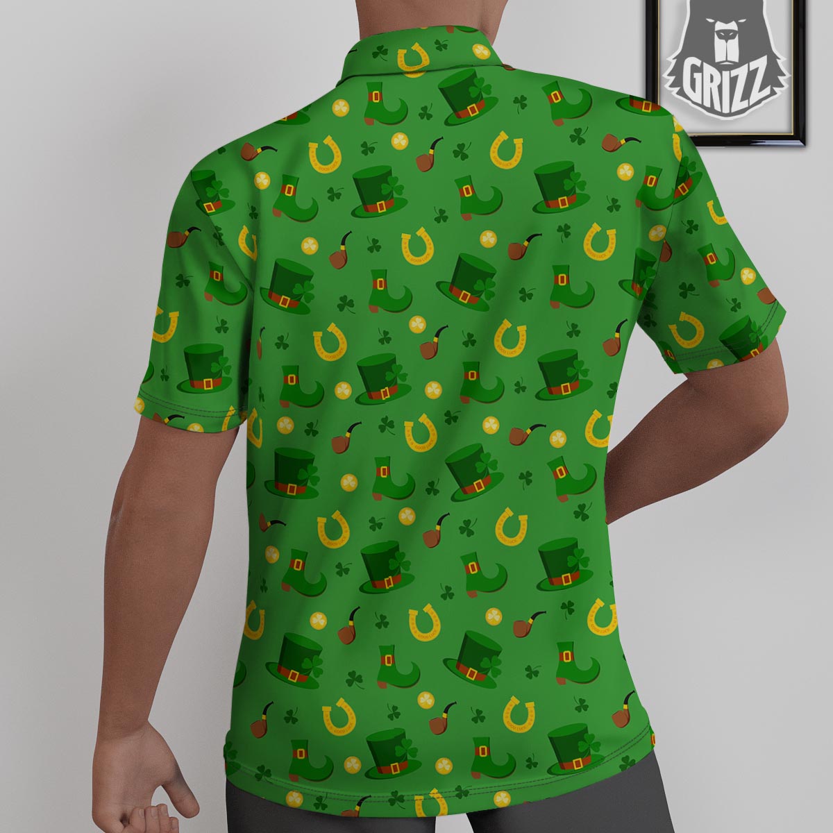 Celebration Saint Patrick's Day Print Pattern Untucked Shirts-grizzshop