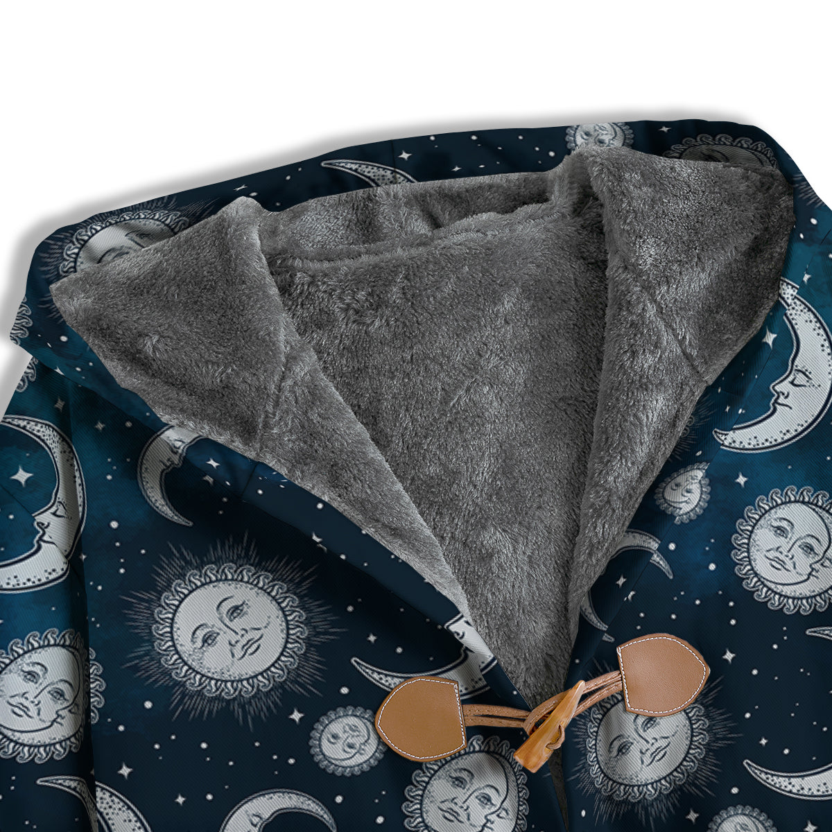 Celestial Blue And White Print Pattern Men's Windbreaker Jacket-grizzshop