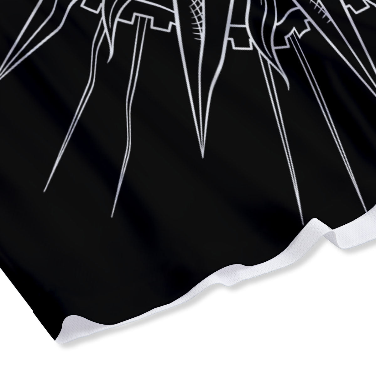 Donut Striped Green Print Pattern Mesh Shorts