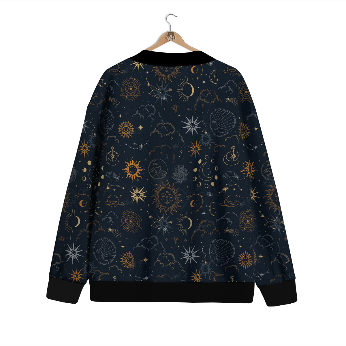 Celestial Vintage Print Pattern Cardigan-grizzshop