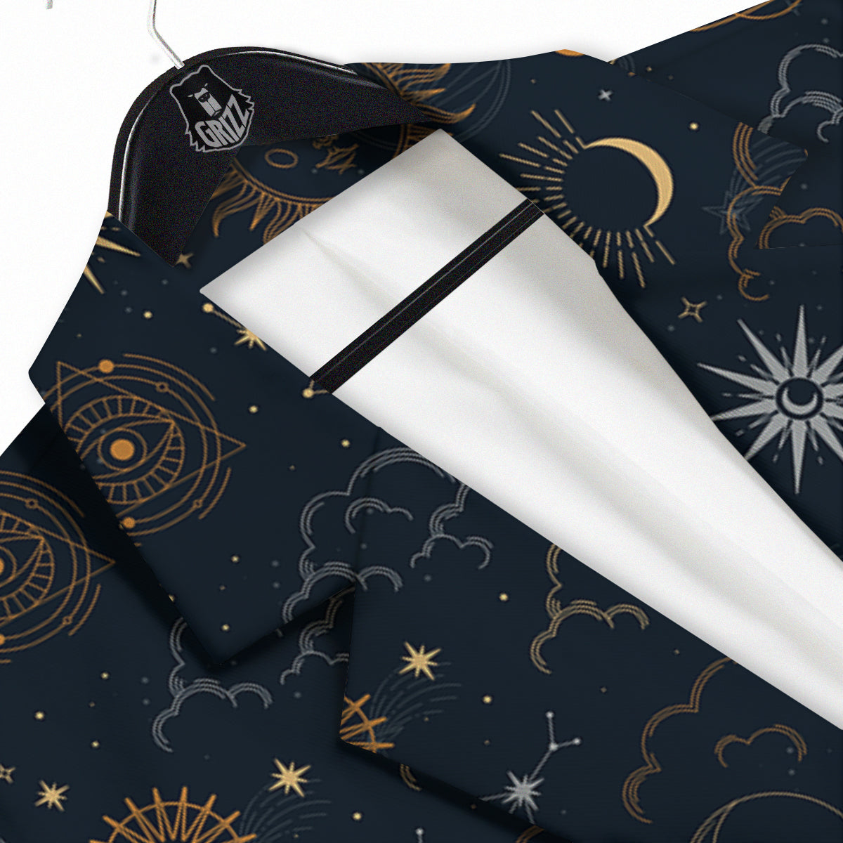 Celestial Vintage Print Pattern Men's Sport Coat-grizzshop
