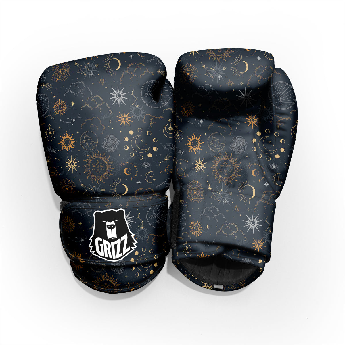 Celestial Vintage Print Pattern Pro Boxing Glove