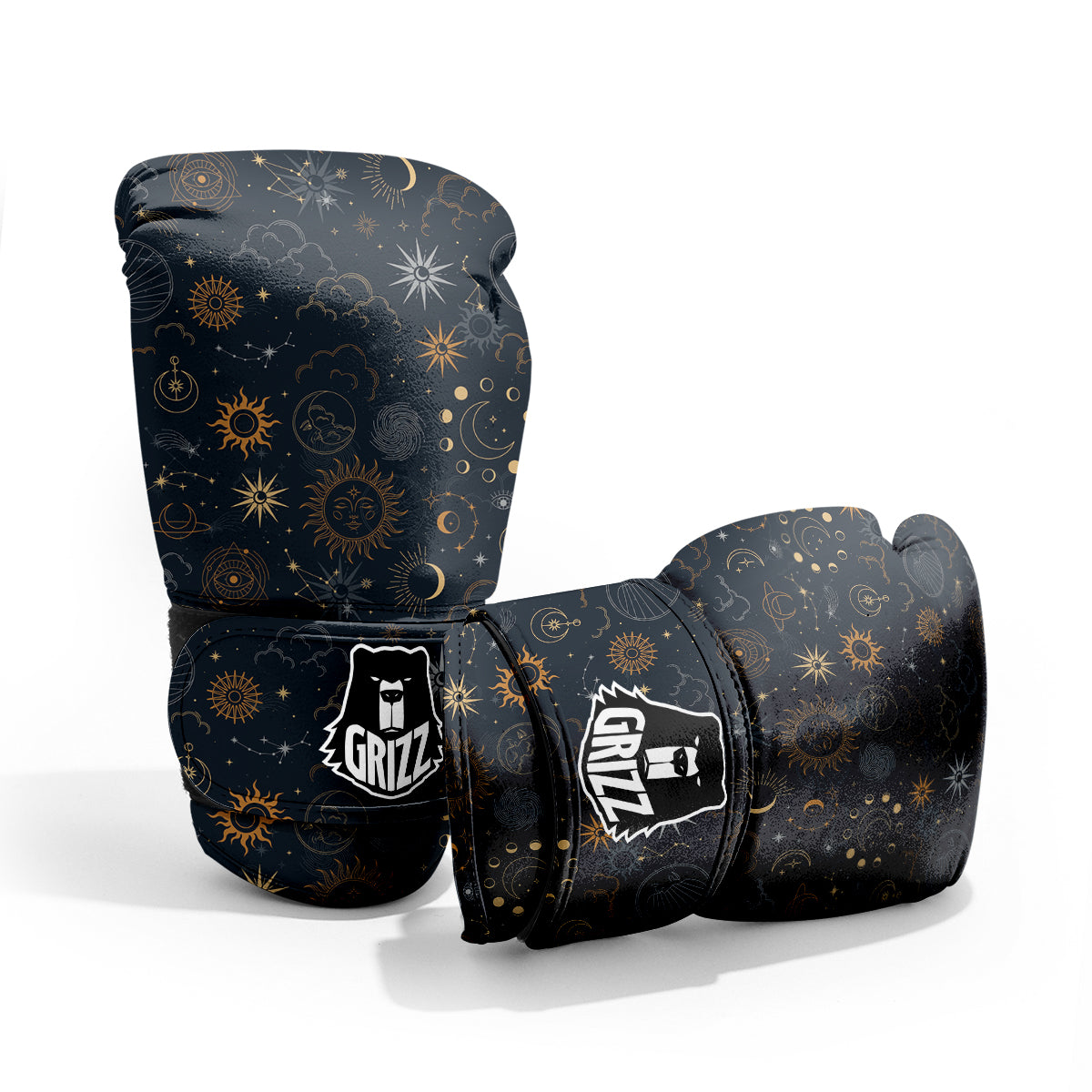 Celestial Vintage Print Pattern Pro Boxing Glove