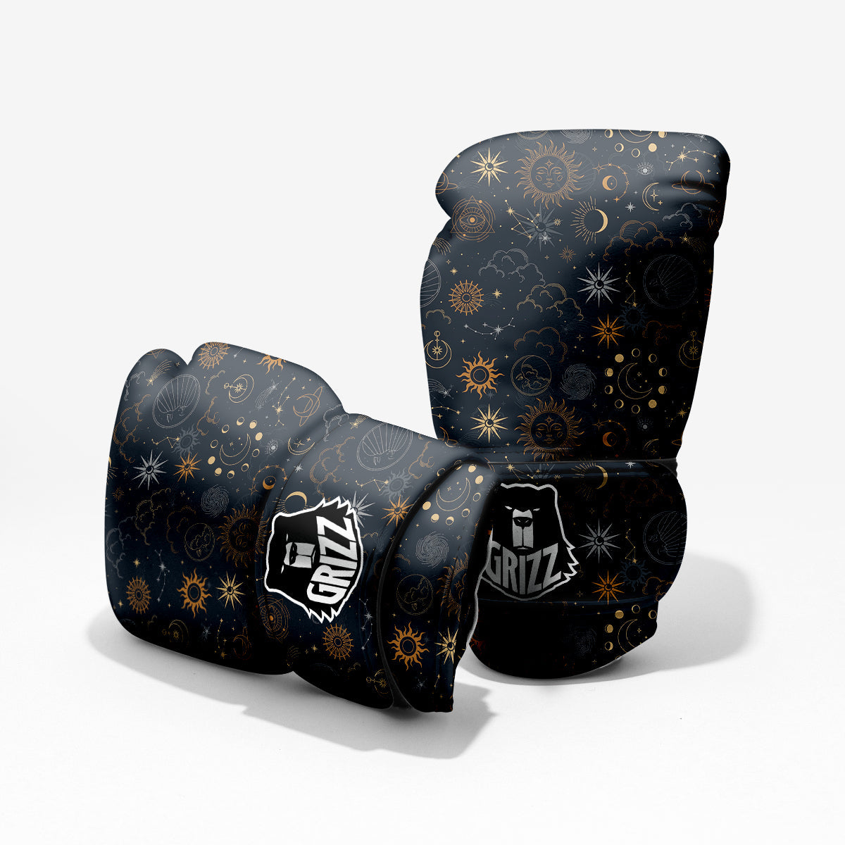 Celestial Vintage Print Pattern Pro Boxing Glove