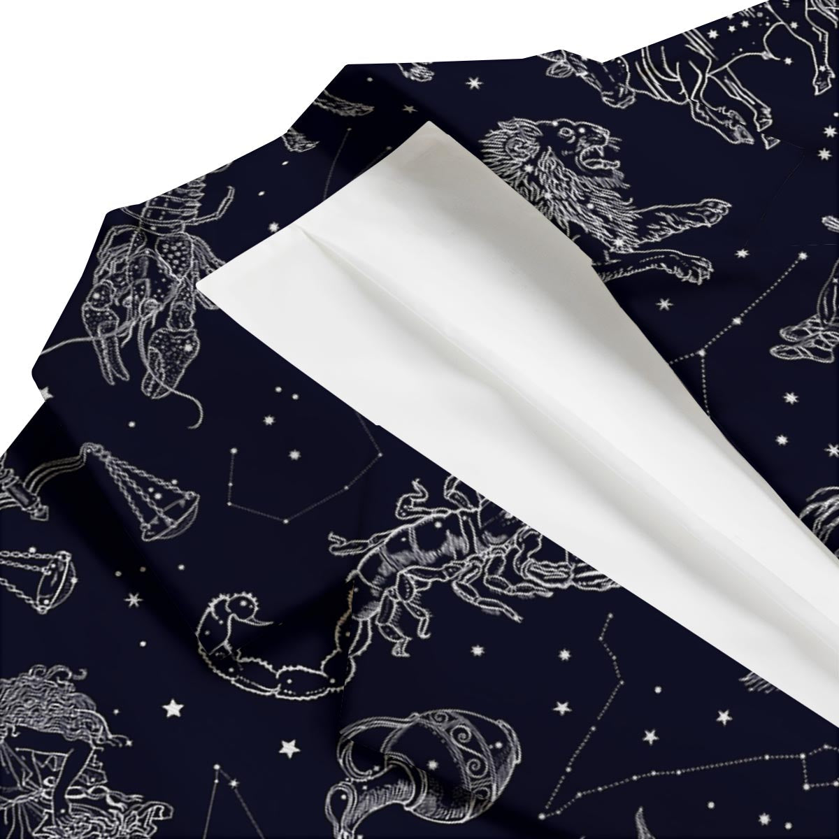 Celestial Zodiac Pattern Print Men's Blazer-grizzshop