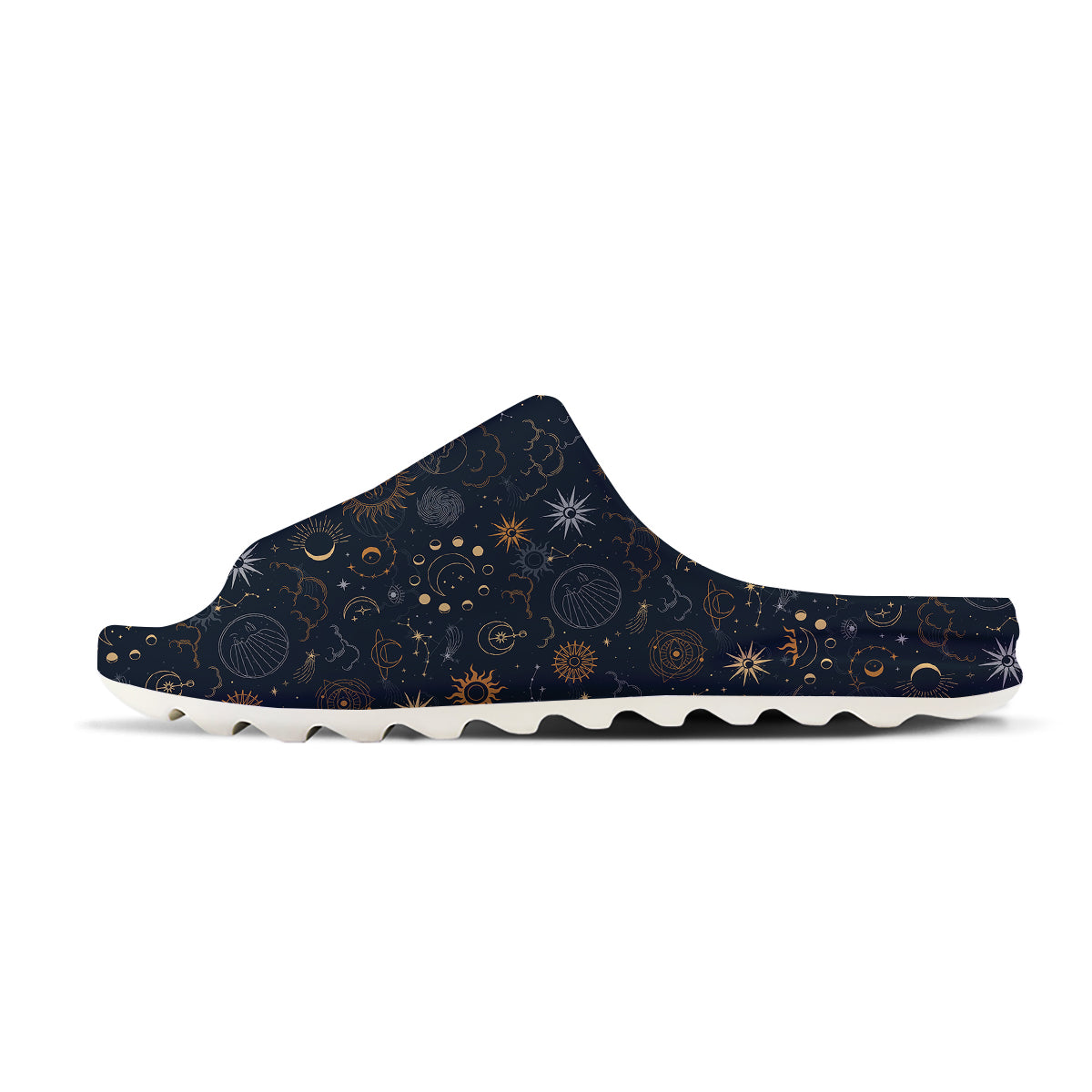 Celestial Vintage Print Pattern Sandals-grizzshop