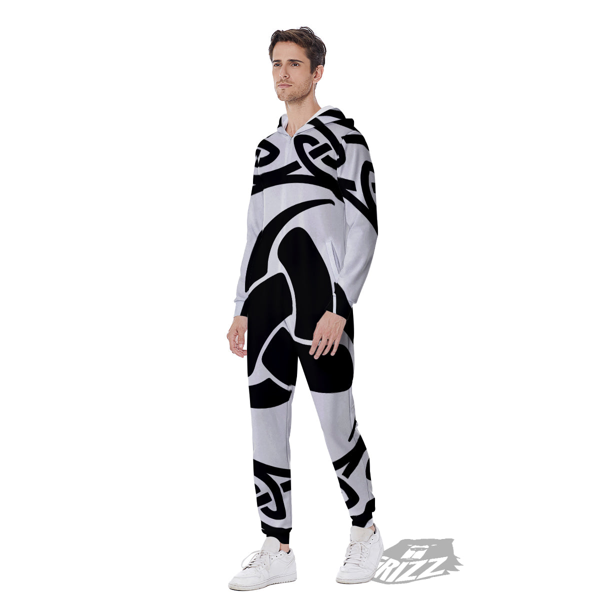Celtic Endless Knot Symbols Print Men's Jumpsuit-grizzshop