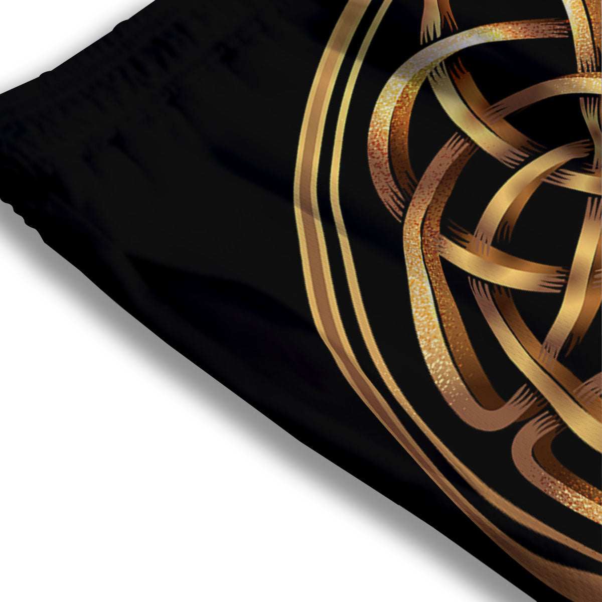 Celtic Knot Golden Print Mesh Shorts