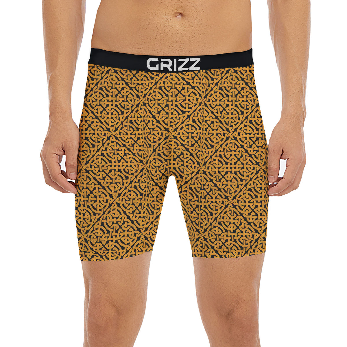 Celtic Knot Print Pattern Boxer Briefs-grizzshop