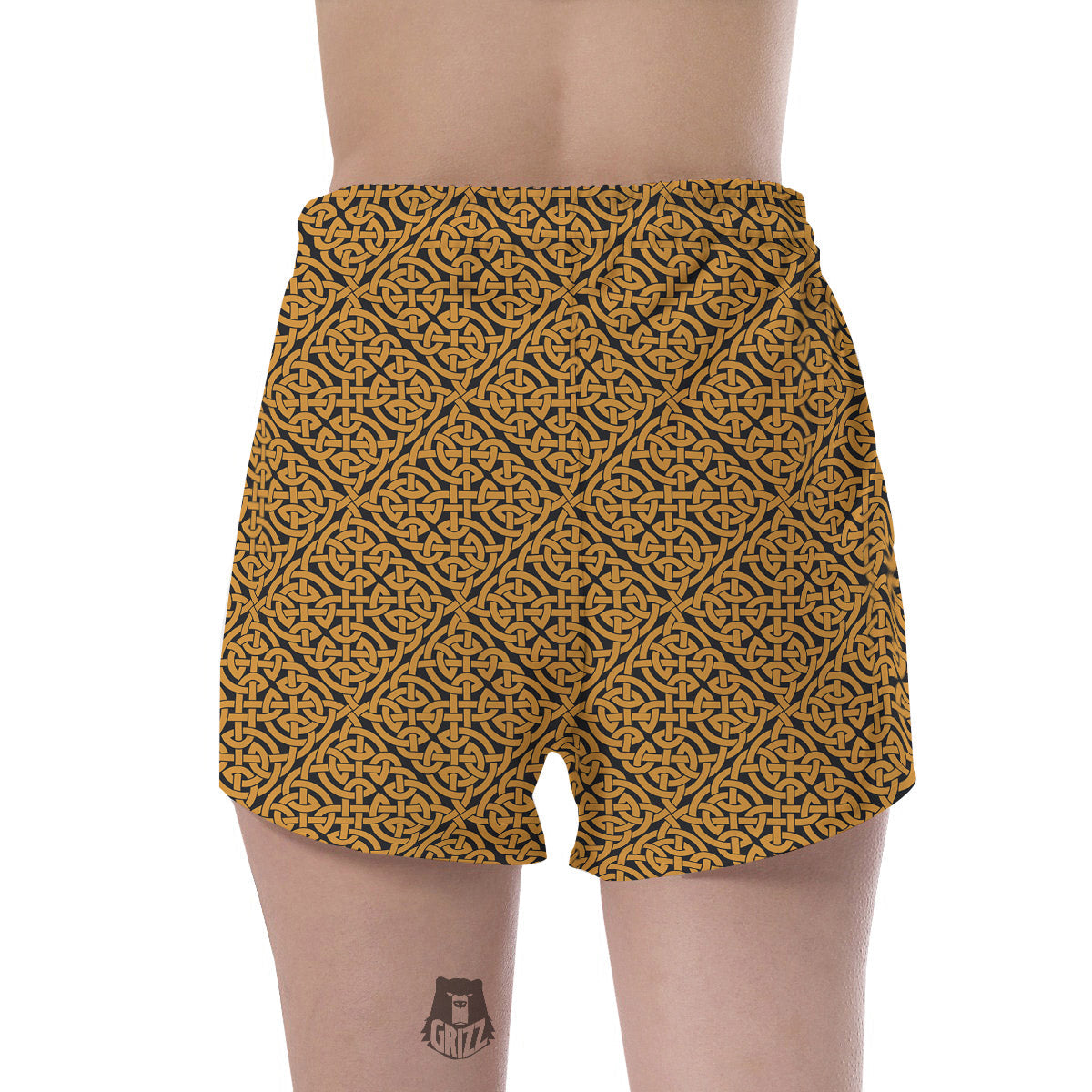 Celtic Knot Print Pattern Women's Shorts-grizzshop