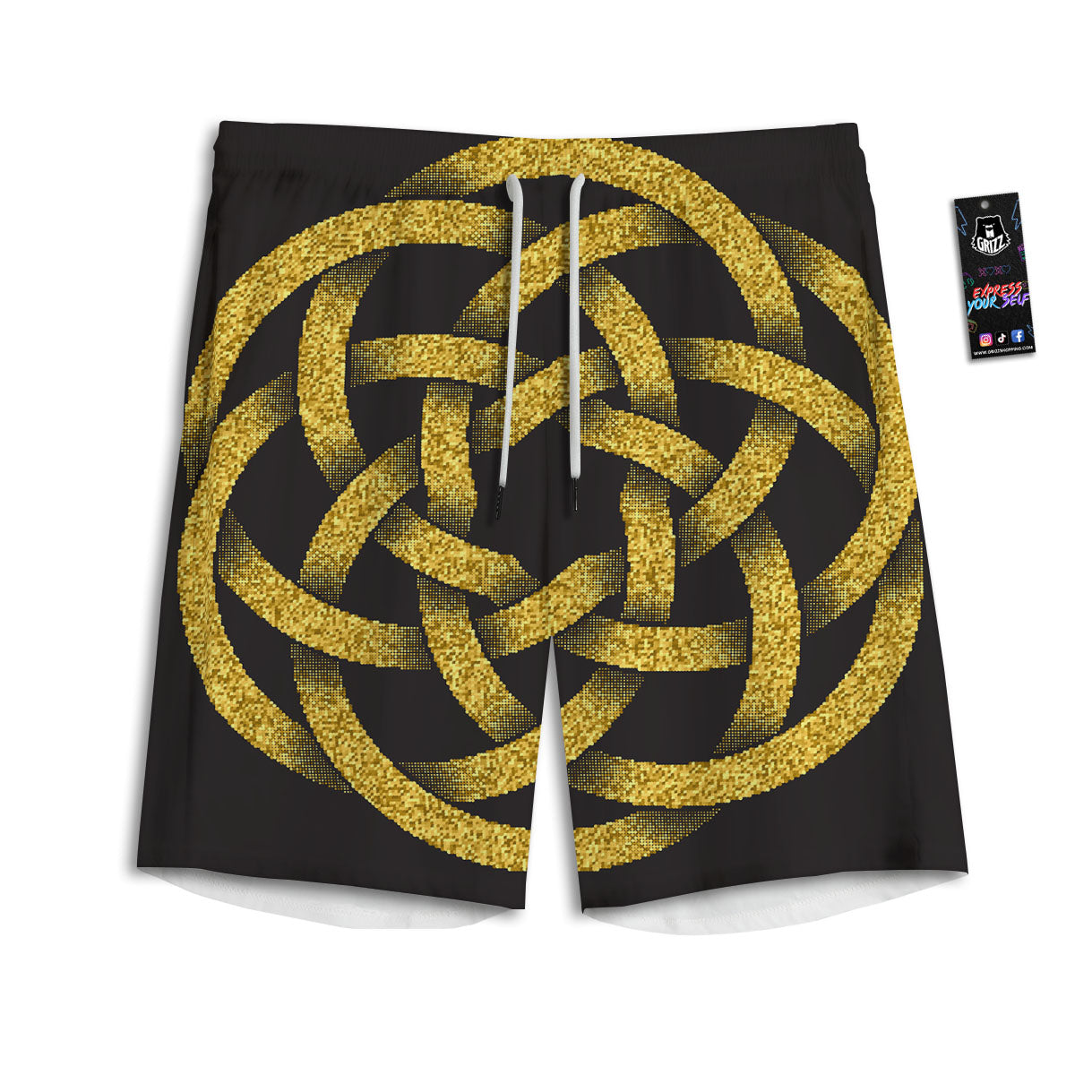 Camouflage Purple Pastel Print Men's Athletic Shorts