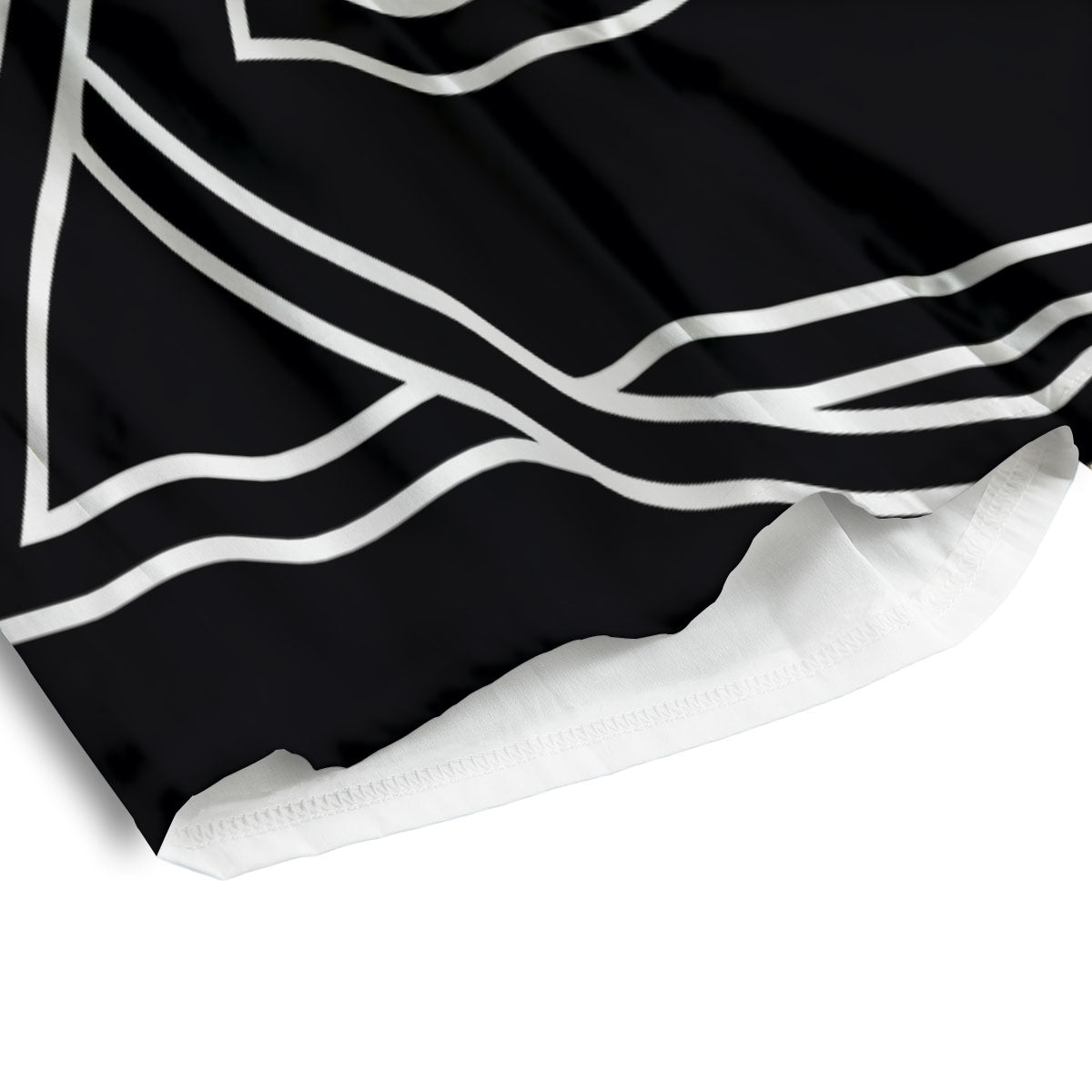 Celtic Knot White And Black Print Men's Athletic Shorts
