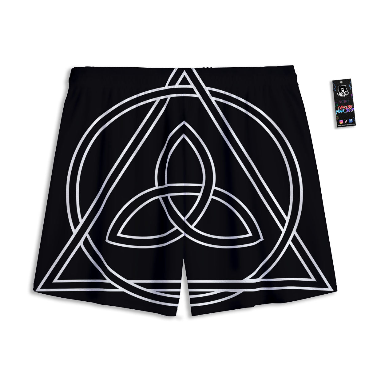 Donuts Print Pattern Mesh Shorts