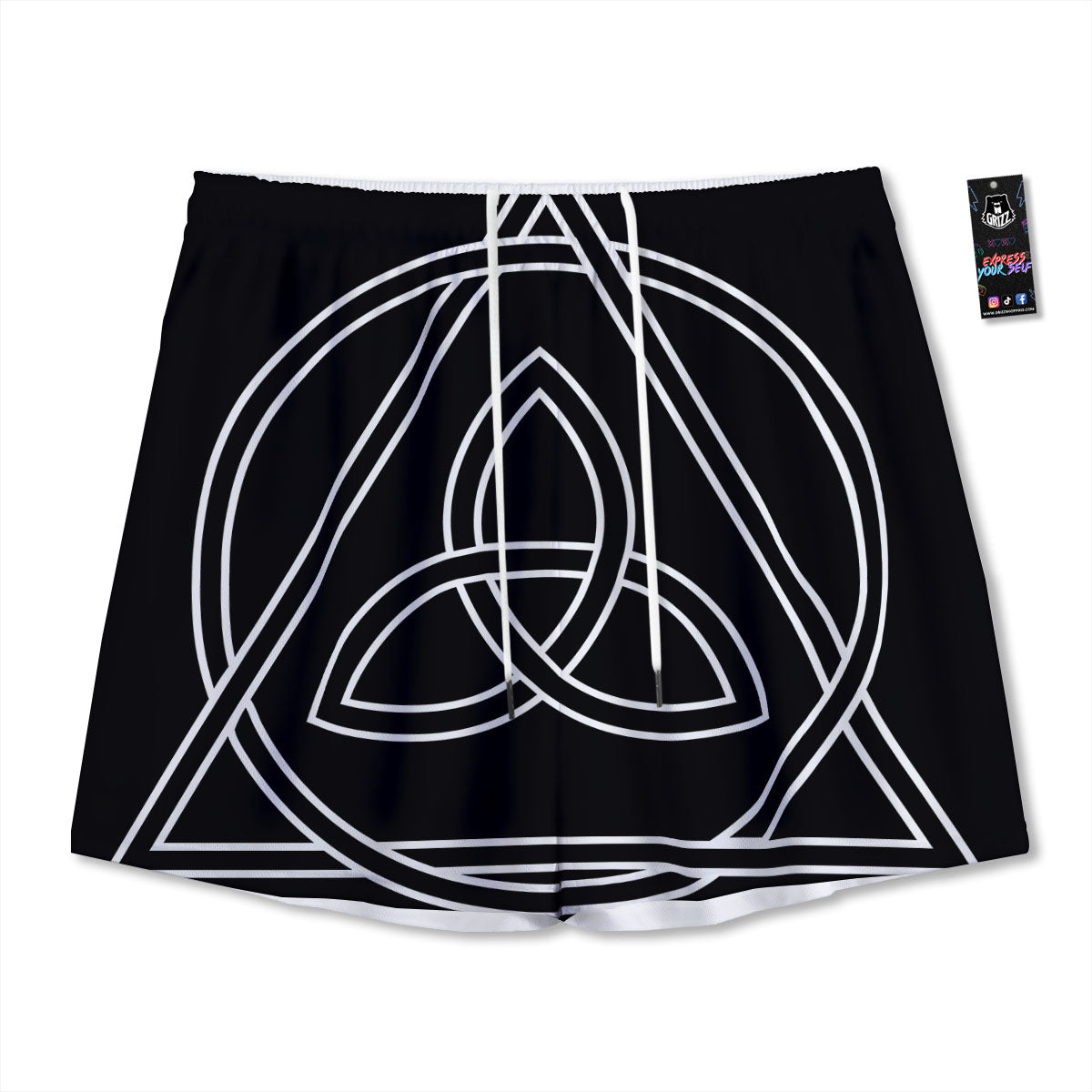 Donuts Print Pattern Mesh Shorts