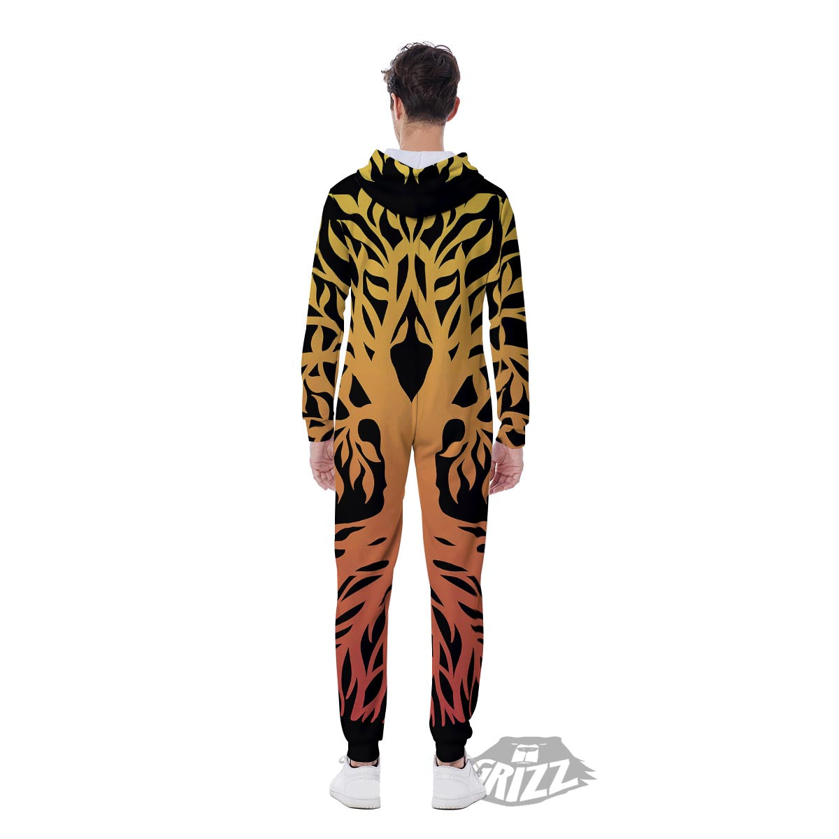 Celtic Symbol Tree Of Life Print Men's Jumpsuit-grizzshop
