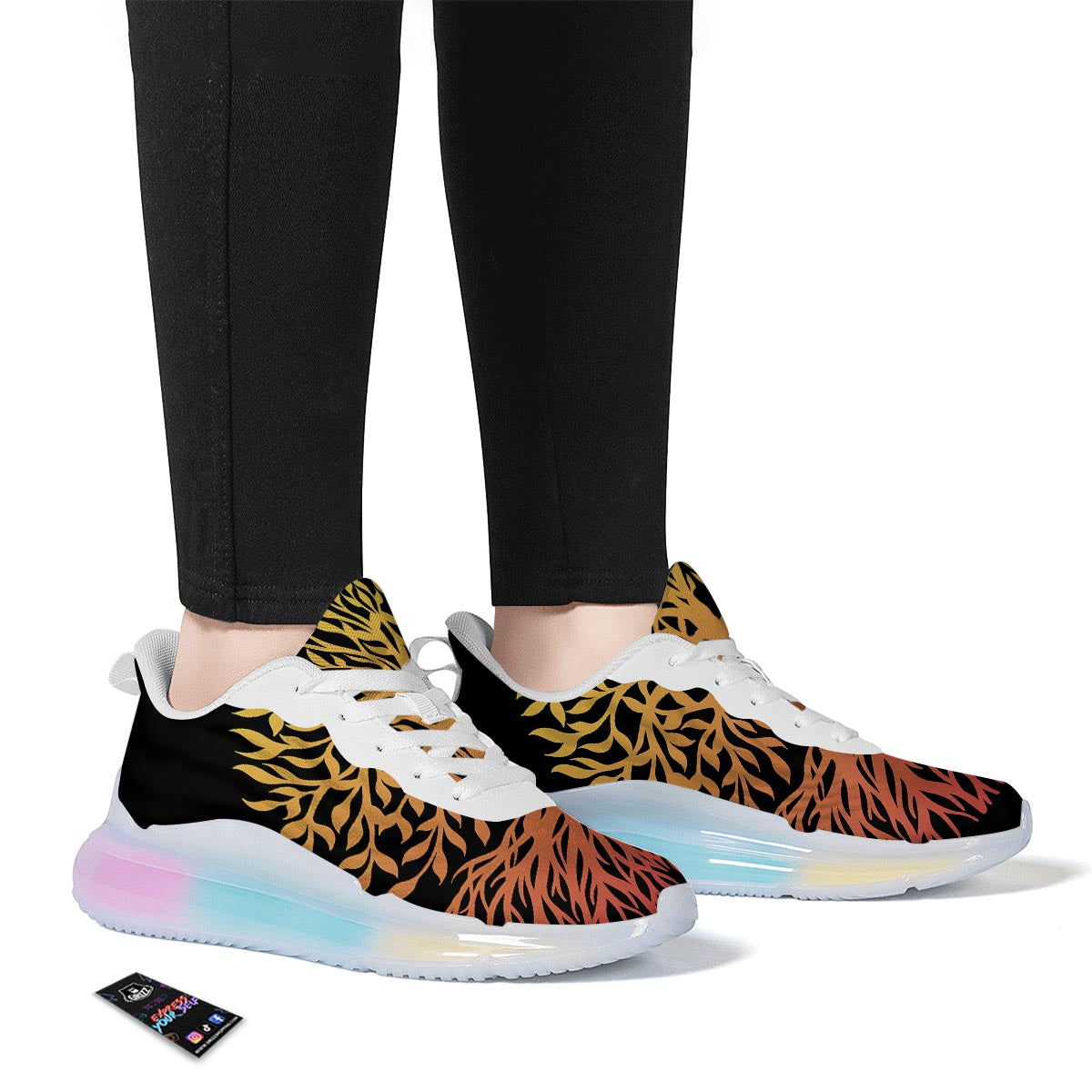 Celtic Symbol Tree Of Life Print Running Sneakers-grizzshop