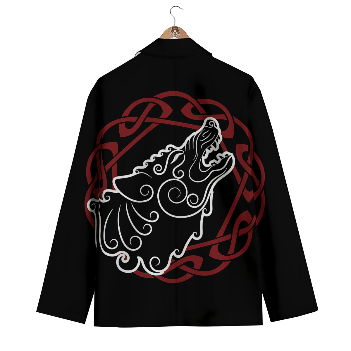 Celtic Wolf Viking Norse Men's Blazer-grizzshop