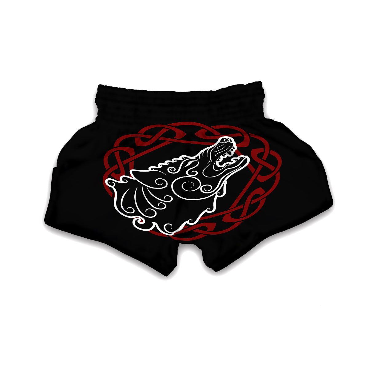 Celtic Wolf Viking Norse Muay Thai Boxing Shorts-grizzshop
