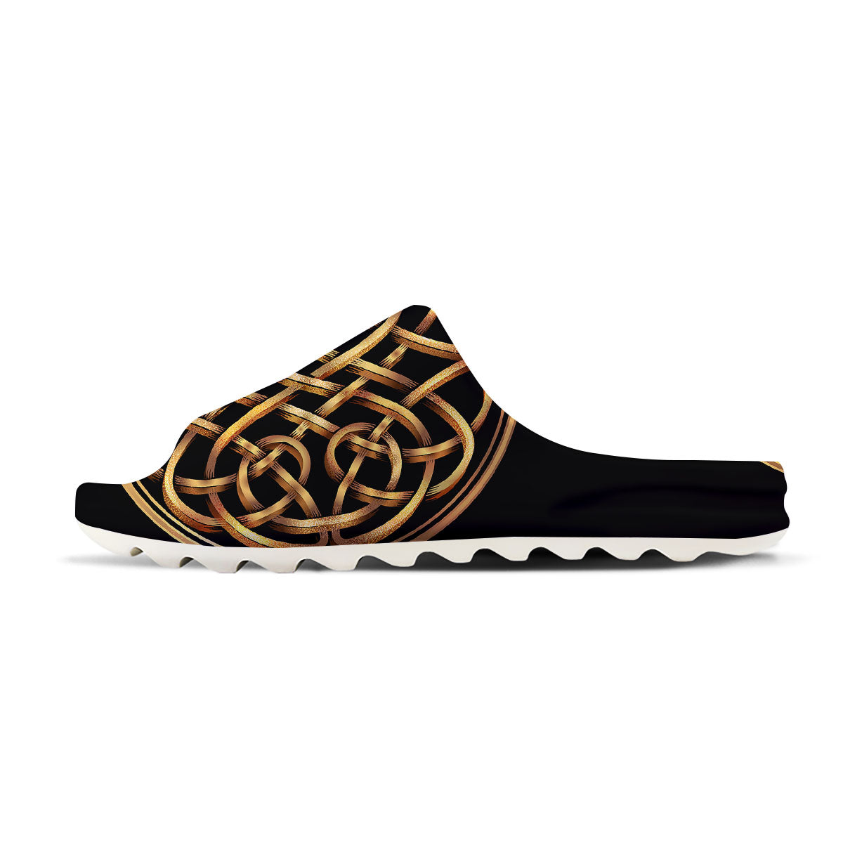 Celtic Knot Golden Print Sandals-grizzshop