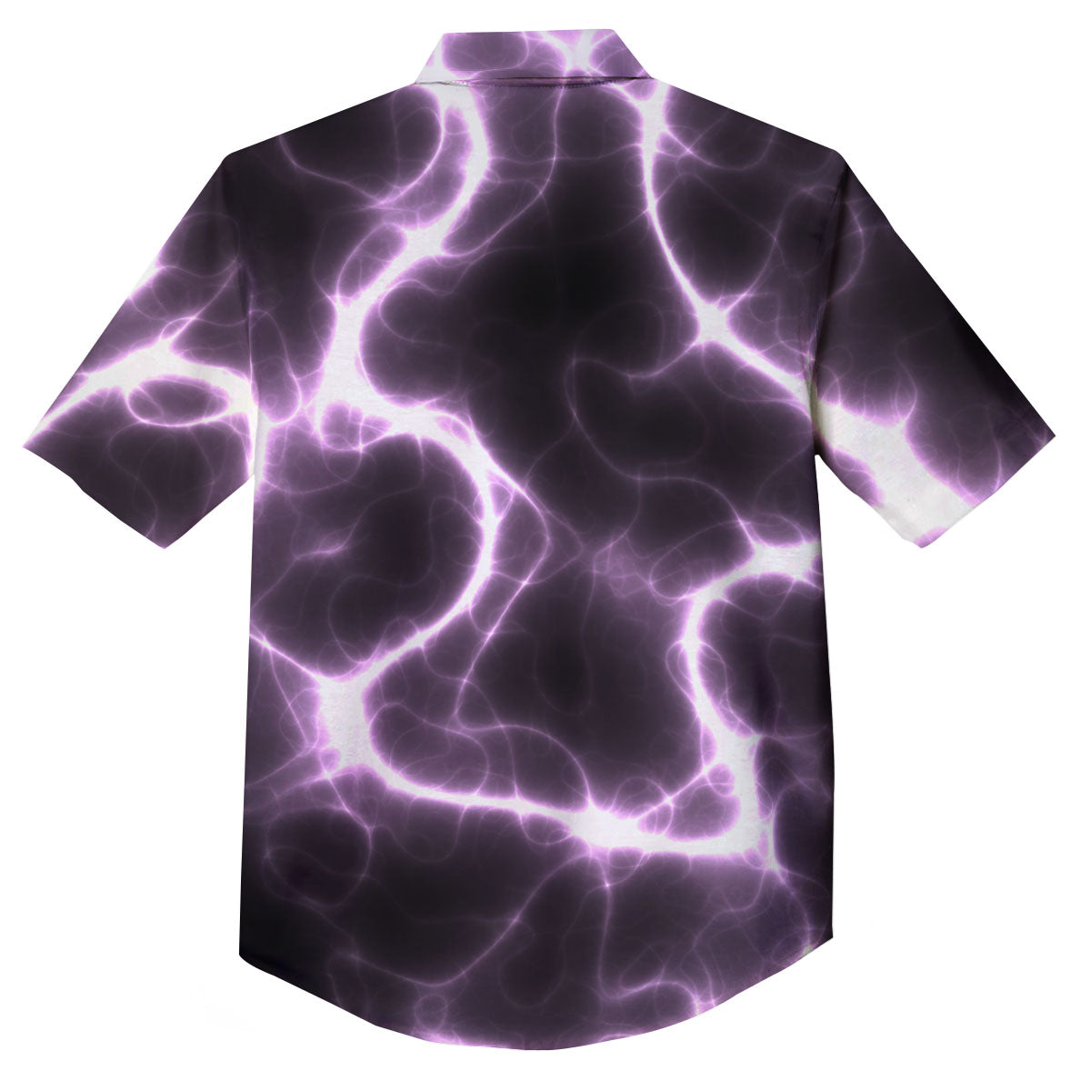 Chain Lightning Print Button Up Shirt-grizzshop